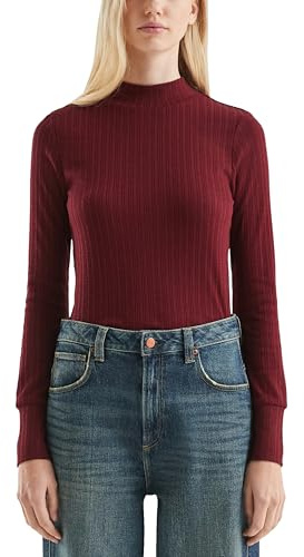 QS Damen 2172781 T-Shirt Langarm, Slim Fit
