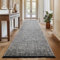 SIMPEX, Chenille Teppich Baumwolle Läufer Grau 80x250 cm Waschbar, Boho-Stil, Kurzflor, Vintage Kelim, Einfarbig, Für Vintage Kelim, Kurzflor, rutschfest & Weich, Für Küche, Flur & Schlafzimmer