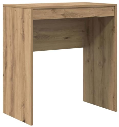 vidaXL Artisan Eichen-Schreibtisch mit Schublade | Holzwerkstoff Kompaktgröße 70 X 40 76 cm Ideal für Home-Office & Studiengebrauch Brauner minimalistischer Möbel funktionale Arbeitsstation stylish
