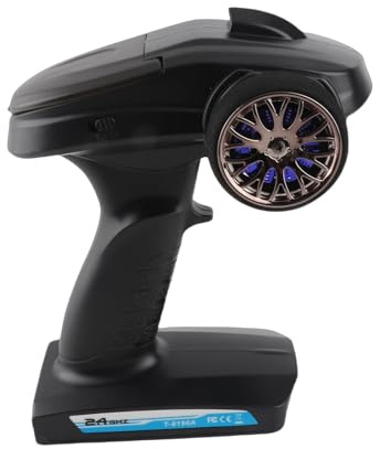Cryfokt Ricevitore Trasmettitore RC Trasmettitore Radio Professionale 3CH Anti-interferenza Forte per Auto Barca RC, Ricevitore Radio Telecomando a Lunga Distanza Adatto per Veicoli e Barche,