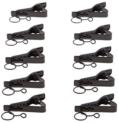 Sharplace 10 Pack Mini Type Hold Shock Lapel Mic Clamp Replacement Kit 10mm Diameter for Headset s