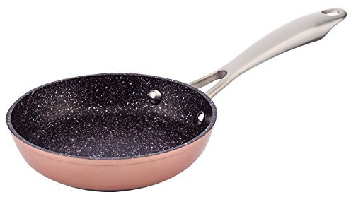 SAN IGNACIO Forged Aluminium Frying Pan Suitable for Induction, Pink, 16 cm Diameter, Q2804