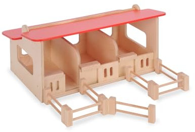 ZYZYZK Miniatur-Spielzeuggebäude Bauernhof aus Holz für Kinder