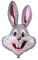 Toyland® 94 cm (37) Hase-Ballon in 6 Farben erhältlich – Osterballons (GRAU)