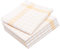 ZOLLNER 5er Set Geschirrtücher, 50x70 cm, Halbleinen, gelb weiß
