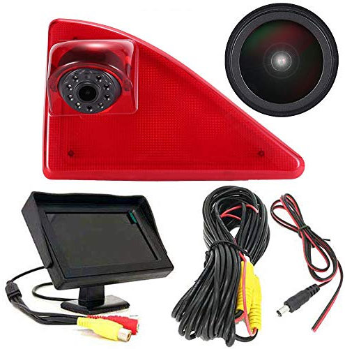 Dynavsal 4.3 Zoll TFT LCD Farbdisplay Auto Monitor + 1280 * 720 Pixel 1000TV Linien HD Nachtsicht Rückfahrkamera Ersatz für Opel Vauxhall Movano ab 2010/Renault Master ab 2010/Nissan NV400 ab 2010