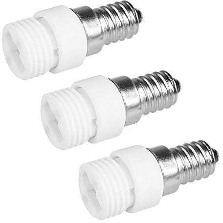 3x Lampensockel Adapter | E14 auf G9 | Lampenfassung Konverter Fassung Sockel Stecker Glühbirne Lampe LED | 3 Stück