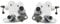 Front Brake Calipers, 2pcs ATV Front Brake Calipers Assembly Set for Kodiak 400 1999-2006/ Kodiak 450 2003-2006