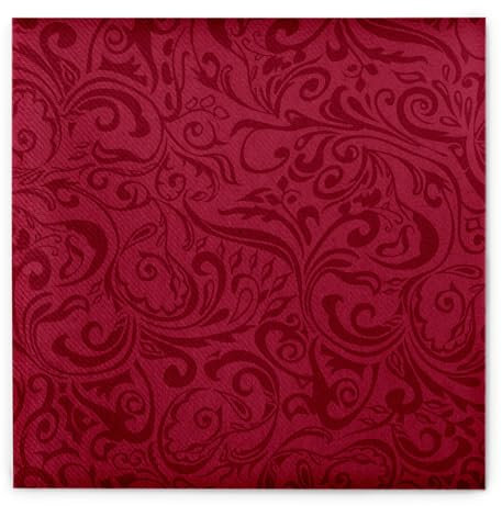 Mank GmbH Airlaid Servietten Lias in Bordeaux, weinrot rot dunkelrot hochwertige Serviette stoffähnlich Hochzeit 40x40 cm, 50 Stück