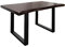 MASSIVMOEBEL24.DE Baumtisch Akazie 140x90x77 braun lackiert/U-Beine anthrazit matt Freeform 5