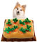 SLuB Schnüffelteppich Hund, Hund Karotte Spielzeug, Spielzeug für Haustiere, Verwendet für Haustier Futtersuche, Schnüffeltraining, Beseitigung von Langeweile und Stress (Orange)