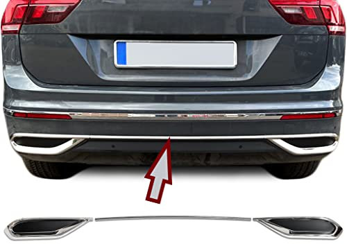 Recambo AUSPUFF ATTRAPPEN EDELSTAHL V2A kompatibel für VW Tiguan II + Allspace Facelift | BJ ab 2020>