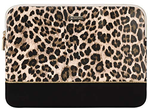 Comfyable Tablet Sleeve Compatible for iPad Pro 11 Inch M2 2022 M1 2021 4th / 3rd / 2nd Gen/iPad Air 5th / 4th Gen 2022 & Smart/Magic Keyboard w/Pencil Holder- Waterproof Sleeve Case – Leopard