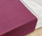 NatureMark Basic Bettlaken - weiches und pflegeleichtes Betttuch aus 100% Baumwolle ohne Gummizug Haustuch viele Größen und Farben Größe: 180x275 cm, Bordeaux rot