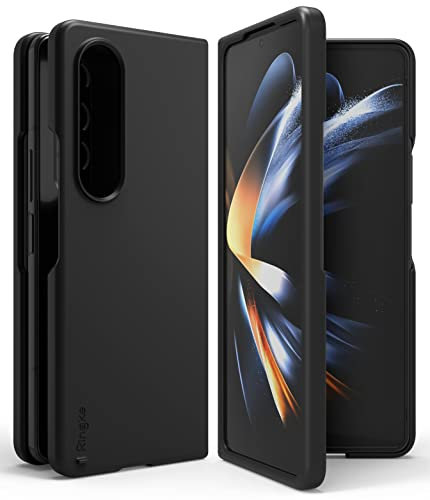 Ringke Slim Case Kompatibel mit Galaxy Z Fold 4 Hülle (2022) Dünn Rutschfestem Schutzhülle für Samsung Z Fold4 5G - Schwarz Black
