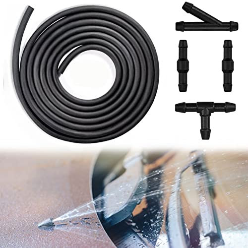 Kit de tubo del limpiaparabrisas,tubo del limpiaparabrisas,tubo del limpiaparabrisas,boquilla del limpiaparabrisas,tubo del limpiaparabrisas,con conector de 4 piezas (tipo 1 /2I/1t),negro,2M