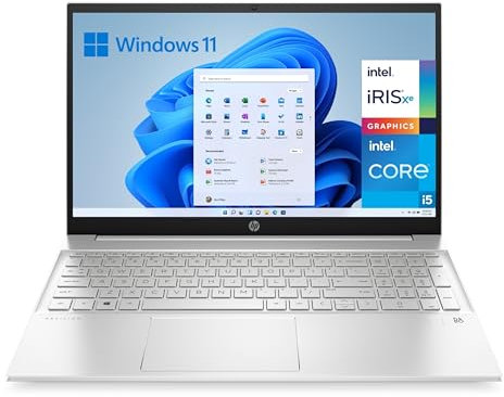 HP Pavilon 15-eg3004ns - Ordenador portátil de 15.6 Full HD (Intel Core i5-1335U, 16GB RAM, 512GB SSD, Intel Iris Xe Graphics, Windows 11 Home) Silver - Teclado QWERTY Español