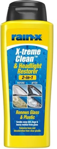 Rain-X Extreme Cleaner & Headlight Restorer - 2-in-1 Surface Cleaner & Headlight Renewal - Removes Dirt, Insects & Residue - Restores Clarity & Eliminates Haze - 325ml