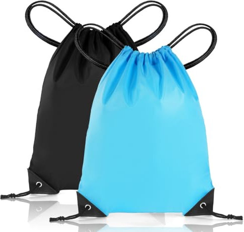 flintronic Kordelzugbeutel, PE-Beutel Kordelzug Turnbeutel, Große Kapazität Kordelzug Sporttasche, Wasserdichter Schwimmbeutel Kordelzug Rucksack für Sport, Strand, Reisen, Gym – Unisex