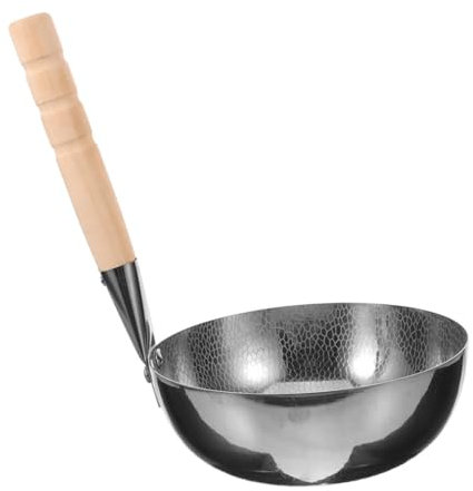 LIFKOME Olla De Fideos De Arroz Olla Pequeña De Acero Olla De Salsa Pequeña Sartén Olla De Nieve Japonesa Cacerola Japonesa Cacerola De Metal Cacerola Multiusos Leche Yunnan De Madera
