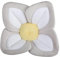 BEALIFE Comodo Cuscino per Bagnetto Liquidity Pamper Little One Panno per Bagnetto Fiore Sedile per Bagnetto Sedile in Rete Tappetino Vasca da Bagno, Lato Grigio, 80 cm