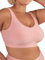 SHAPERMINT Bras for Women No Underwire - Seamless Bras for Women, Wireless Bra, Adjustable Wirefree Bra, Plus Sizes, Rose Tan, XXL