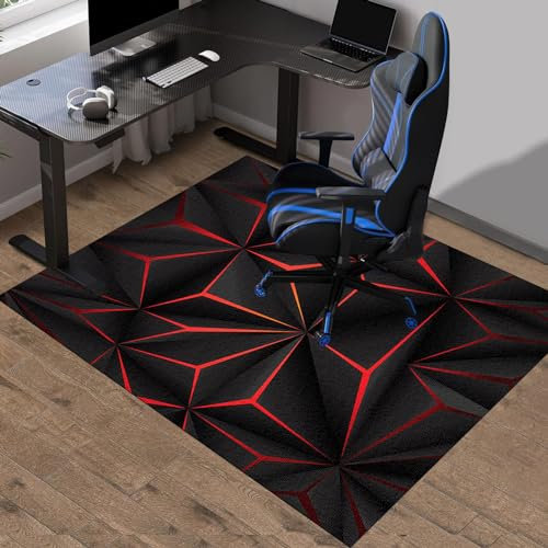 Bodenschutzmatte für Hartböden, Bürostuhl Matte für Hartböden und Teppich, Bürostuhl Teppich Unterlage, Gaming Stuhl Unterlage, Stuhlunterlage für Parkett, Stuhlmatte für Teppiche 180 x 230 cm