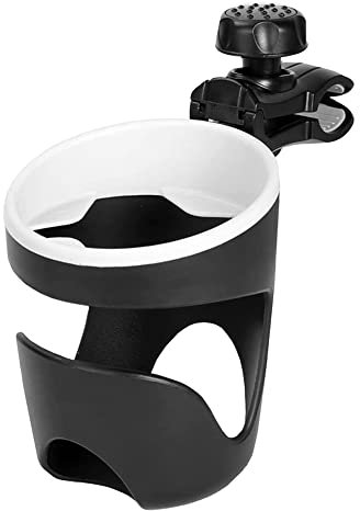 hoaker Boat Rail Cup Holder Universal Drinks Holders 360 Degree Rotation Adjustable Clamp Boat Drink Holder,1Pcs