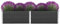 Cozynest Garten-Hochbeet 250 x 50 x 54 cm WPC Grau
