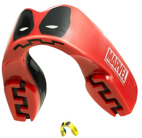 Marvel Deadpool Sport Zahnschutz Erwachsene Sport Mundschutz Für alle Vollkontakt-Sportarten einschließlich Rugby, MMA, Kampfsport, Kickboxen, Judo, Hockey & Boxe