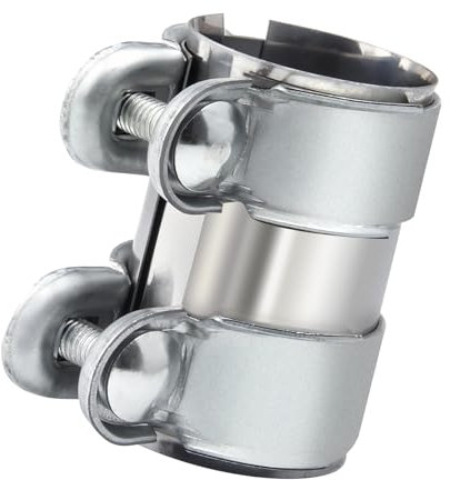 ALI2 125mmx65mm Colliers de Serrage pour Tuyaux d'Échappement,Collier de Serrage Silencieux Echappement Voiture en Acier Inoxydable,Raccord de Tuyau d'Échappement (125x65mm)