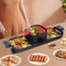 Mermajestic Hot Pot e grill elettrico 2 in 1, con coperchio trasparente, per interni coreani, barbecue, fonduta per 6 persone, controllo separato della temperatura