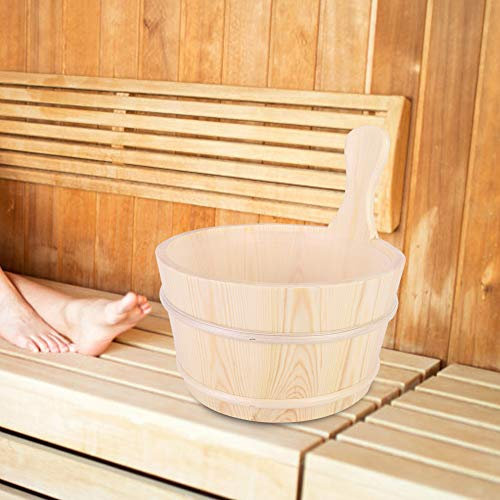 Accessoires de SAUNA, Cuillère en Tonneau en Bois, Lampe Antidéflagrante, Hydrothermographe, Ensemble D'huiles Essentielles pour les Amateurs de SAUNA