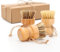 Mushroom Brush, Pack of 3 Dishwashing Brush, Wooden Mushroom Brush, Vegetable Brush, Kitchen Sink, Kitchen Brush for Dishes, Pots, Pans Environmentally Friendly