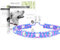 Ganzoo EM Keramik Hunde-Halsband/Paracord 550 Halsband mit Zier-Perlen und EM Tubes/EM Pipes/Größe S 33-42 cm/Dog Collar/verstellbar mit Kordelstopper/Farbe Lilie