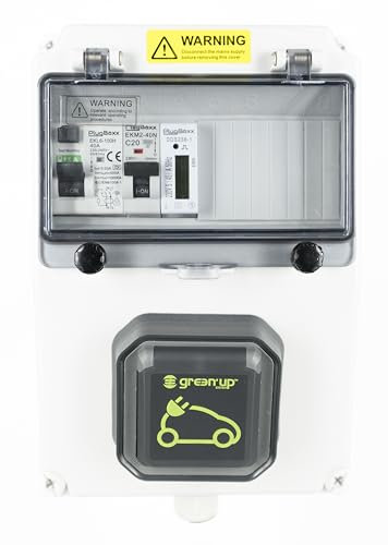 Coffret de recharge équipé d'une prise renforcée green'up et protection surcharge/court-circuit/défaut de terre