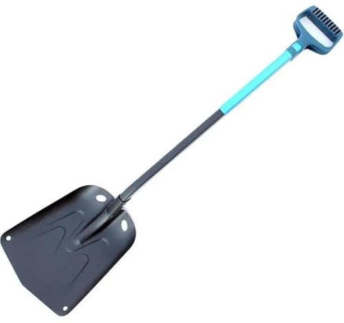 Pala de Nieve for Exteriores, Pala de Nieve Plegable portátil con Mango de Aluminio Extensible, Pala de eliminación de Hielo de Emergencia retráctil for Coche, al Aire Libre, Camping