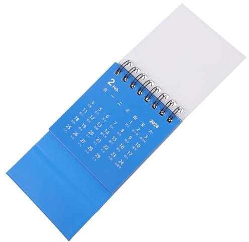 STOBOK Mini-tischkalender Klappkalender Für Schreibtisch Standkalender Mit Spiralbindung Monatskalender Aus Dickem Praktisch Für Büro Und Zuhause