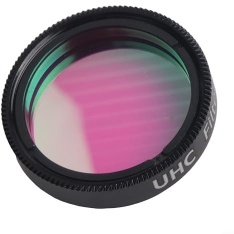 Filtro UHC de bloqueo de luz de 1 25 pulgadas para telescopios que mejora el contraste en imágenes astronómicas