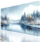 Dreamy Mouse mat Landscape Gaming Mouse Pad Large 28x12x0.12Inch Stitched Edges Washable, Desk Mat Non-Slip Rubber Base, Mousepad Improves Speed Precision for Laptop PC Wireless Keyboard Model-09332