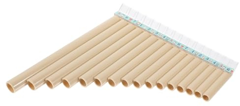 Mikinona Panflöte C für Anfänger Rohre Umweltfreundliches Material Geruchlos Langlebiges Schulmusikinstrument für Einsteiger und Bildungszwecke