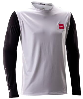 Leatt Gravity 2.0 MTB Jersey V26 - Lightweight, Breathable Downhill & Enduro Mountain Bike Jersey for Men White