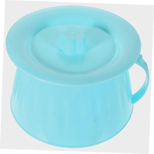 ZUNOXAZ Pot de Toilette Portable PP Épais avec Couvercle Anti-odeurs Pot de Nuit pour Camping et Usage Domestique Urinoir Pratique pour Garçon Fille et Adultes Bleu