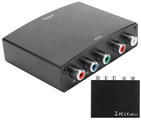 WOHPNLE Konvertieren Sie YPbPr in HDMI-Konverter, Stabiler AV-Adapter, zuverlässiger digitaler Adapter, vielseitiger VHS-Transformator für den täglichen Gebrauch zu Hause und im Büro