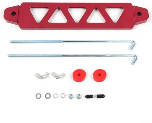 190mm Aluminum Alloy Mounting Bracket for Honda For Civic EG with Enhanced Stability Through Multi Point Attachment and Rugged Material Build (Red)
