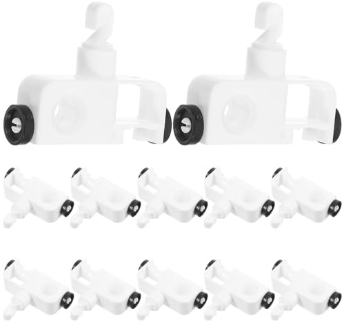 12pcs Plastic Vertical Blind Repair Carrier Replacement Blinds Parts | Smooth Sliding, Easy Installation, Office and DIY Installation Use, Vertical Blinds Spare Parts