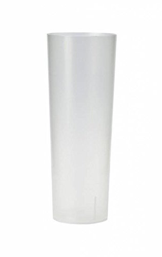 MSU - Vaso Tubo Plástico Irrompible 300cc | Ideal para Restaurante y Eventos | Caja 420 Unidades