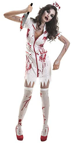 amscan Ladies Killer Zombie Nurse Halloween Fancy Dress Costume