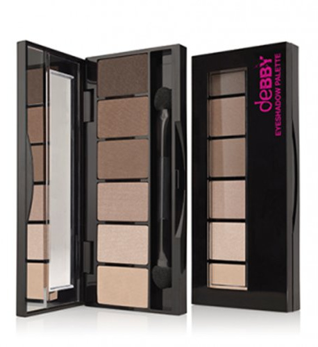 Debby On The Go Palette 03 Nude Beige Paris Ombretto Make-Up E Cosmetica Occhi, Multicolore, Unica