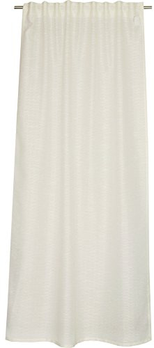 Schöner Wohnen Meshwork Schal mit verdeckten Schlaufen, Polyester, Creme, 250 x 130 cm